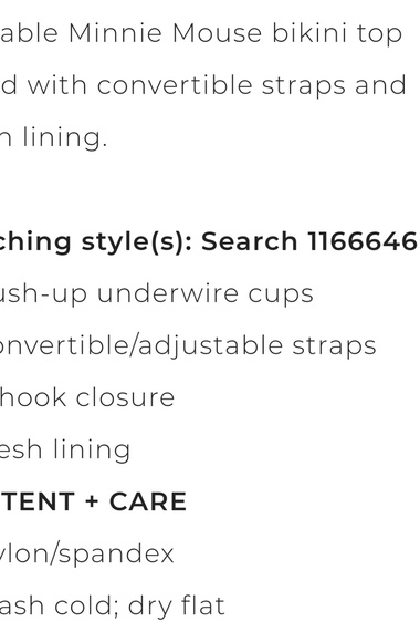 Torrid Minnie Mouse swim top size 1 NWT ๐๐๐๐๐งก - Picture 6 of 7